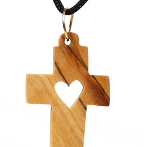 Croci Pendenti in Legno d'Ulivo di Betlemme - Simboli di Fede e Amore