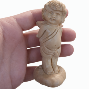 Angelo Fatto a Mano in Legno d’Ulivo della Terrasanta – Scultura Artigianale